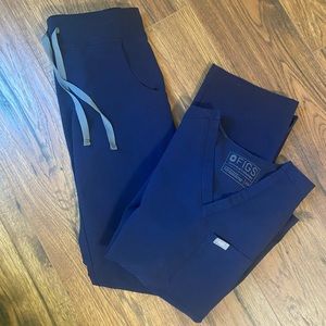 Figs Scrub Set - Navy (XXS)